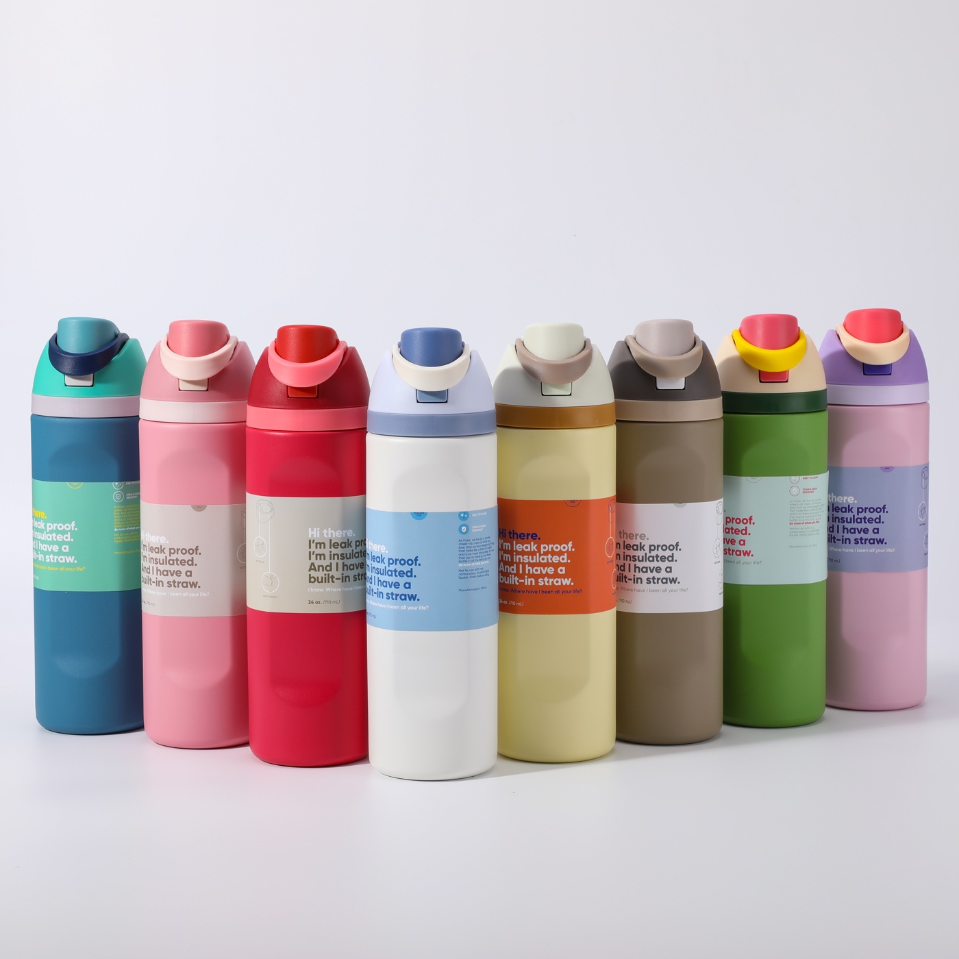 24oz dual-sip flip bottle range